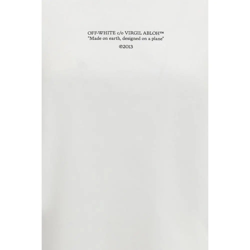 Off-White hvid bomuldssportswear med minimalistisk branding, spar 30-70% på 100% originale brands