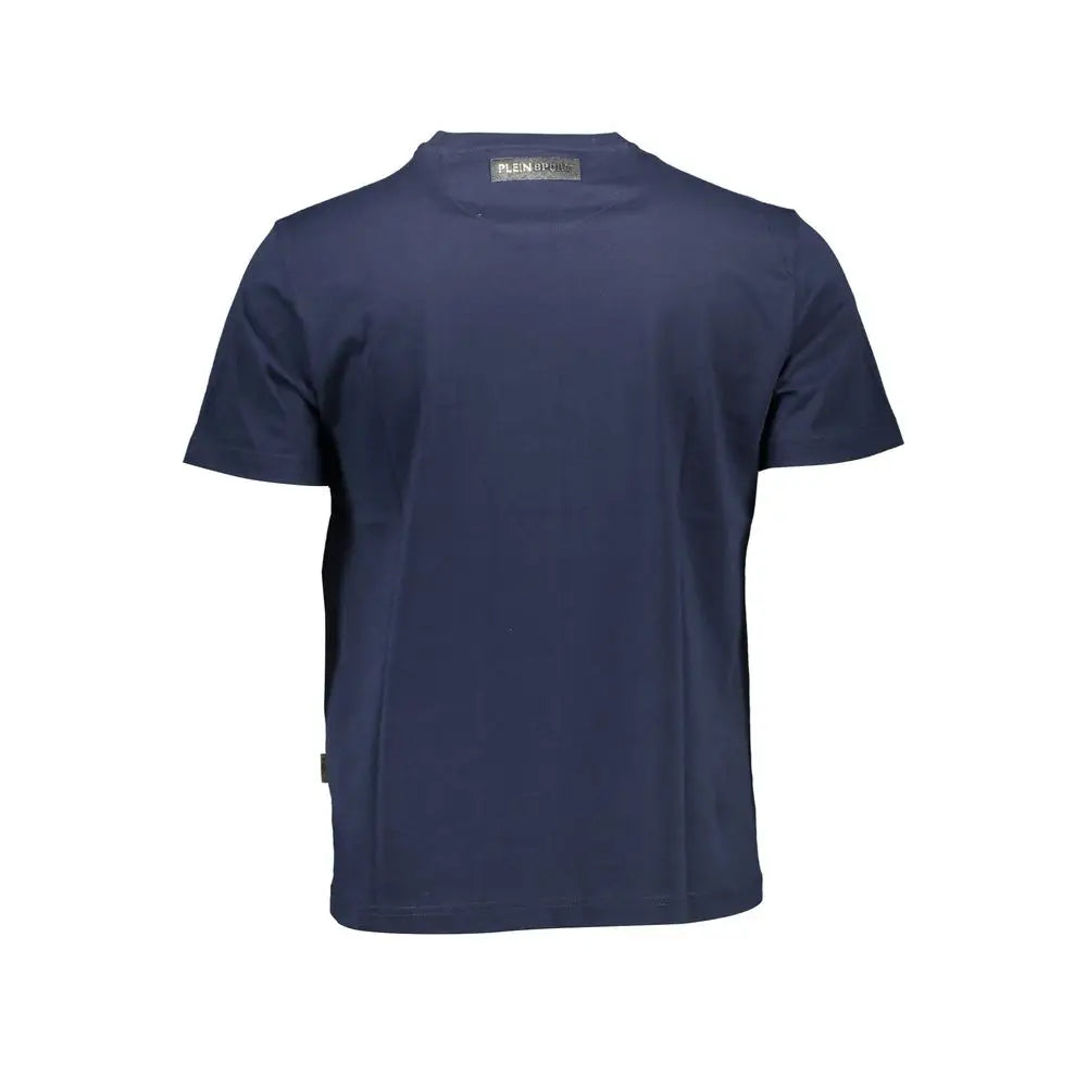 Plein Sport Blue Cotton Men T-Shirt - T-shirts