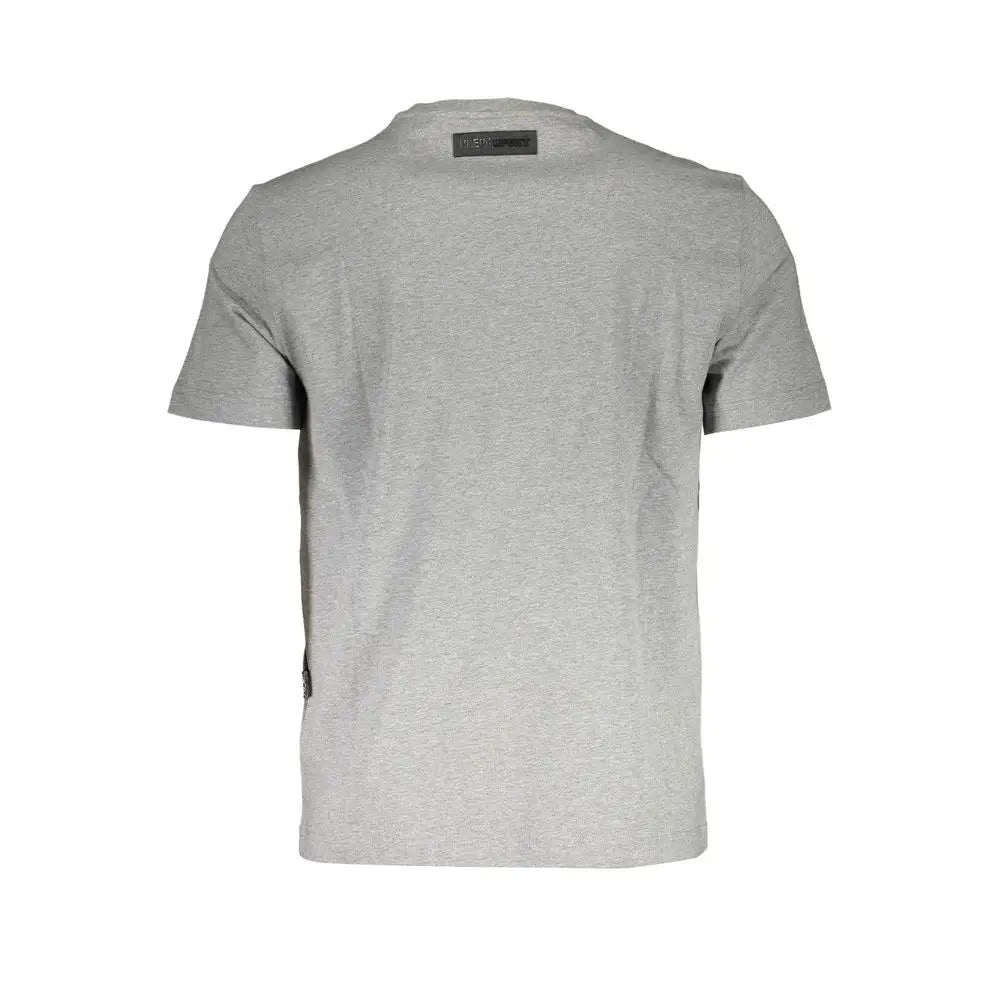 Plein Sport Brown Cotton Men T-Shirt - T-shirts