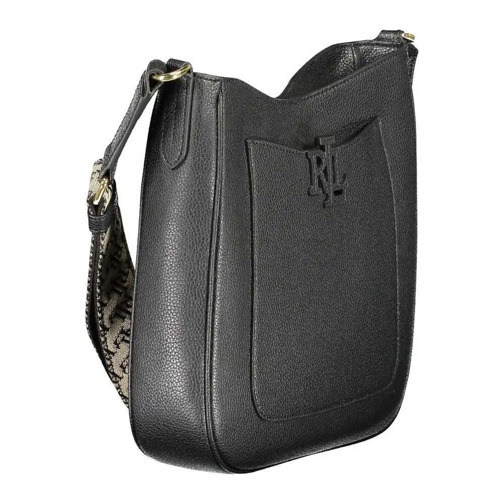Ralph Lauren Black Leather Handbag - Håndtasker