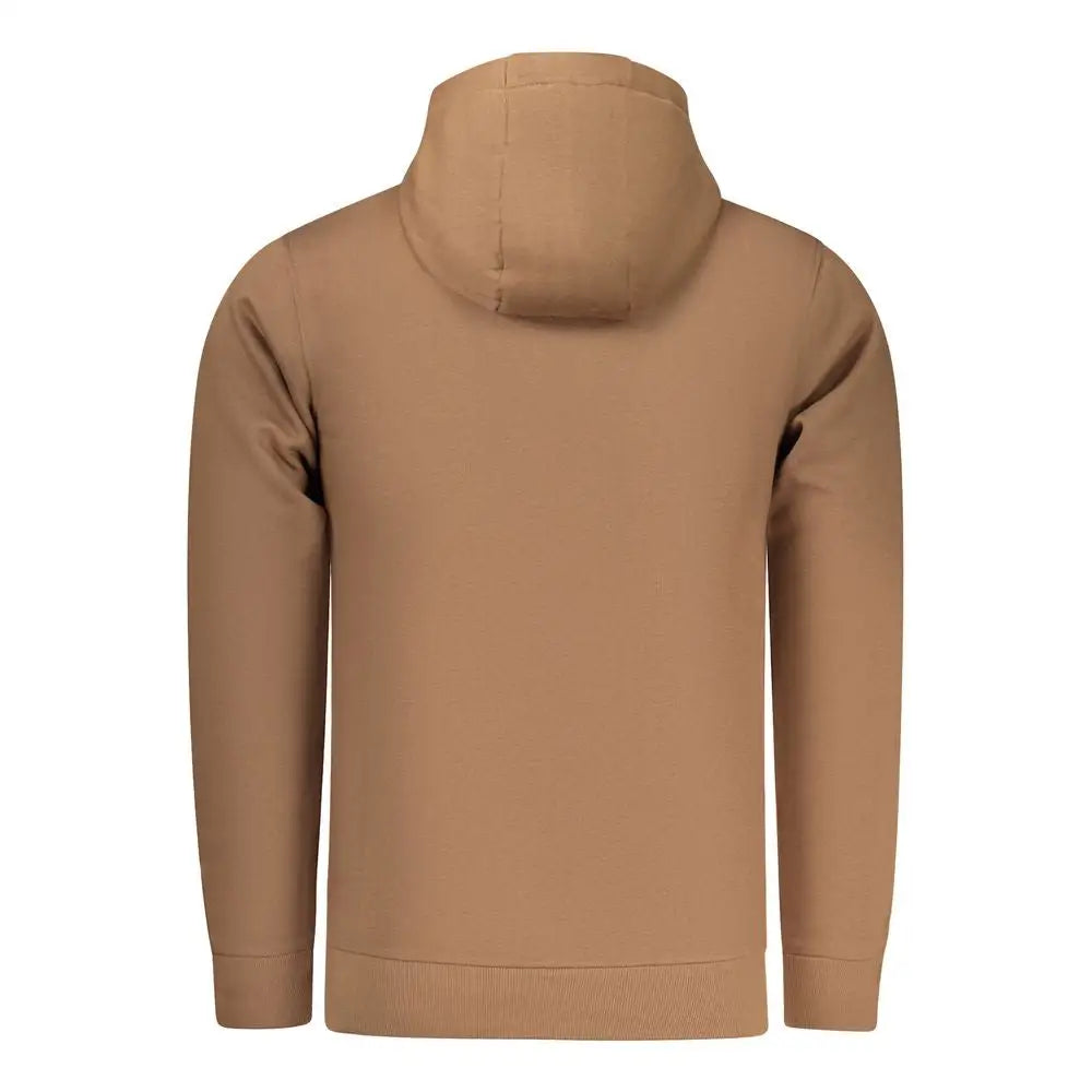 Tan Rifle Marrone cotton sweatshirt with soft fabric and ribbed cuffs