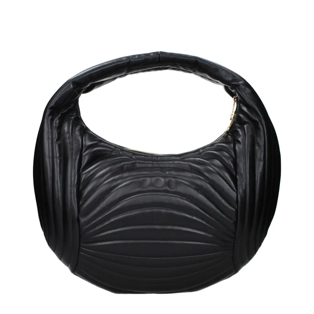 Salvatore Ferragamo Black Leather Handbags