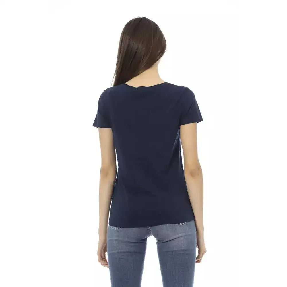 Trussardi Action Blue Cotton Women T-Shirt