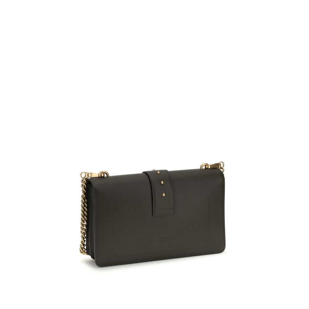 PINKO Bicolor Calf Leather Bos Taurus Shoulder Bag