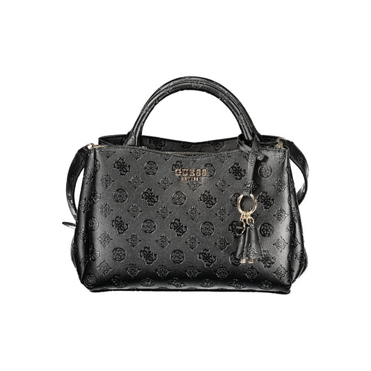 Guess Jeans Nero Poliuretano Women Handbag