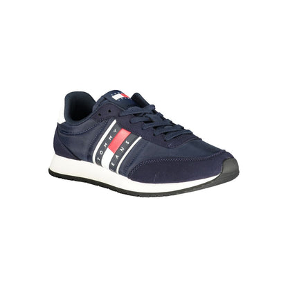 Tommy Hilfiger Blue Polyurethane Men Sneakers