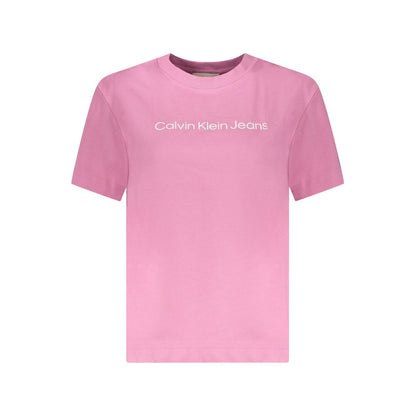 Calvin Klein Rosa Cotton Women T-Shirt