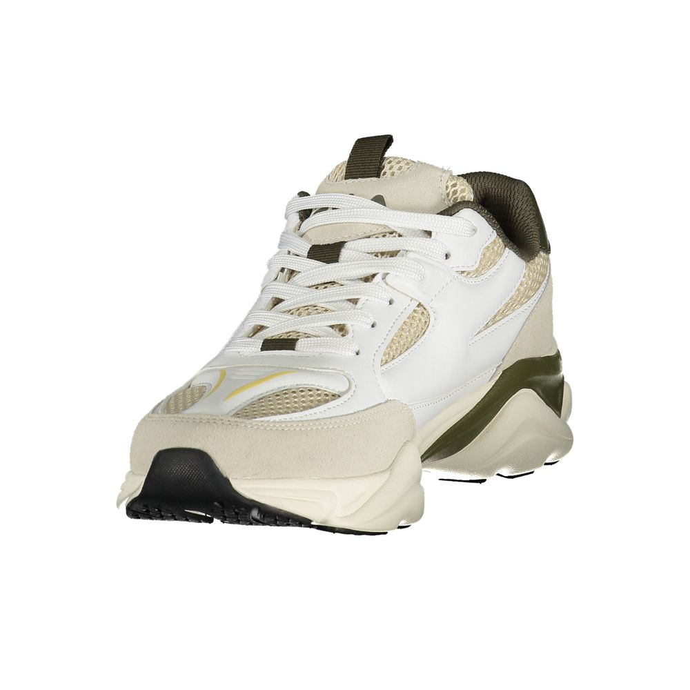 Fila White Polyester Athletic Sneakers