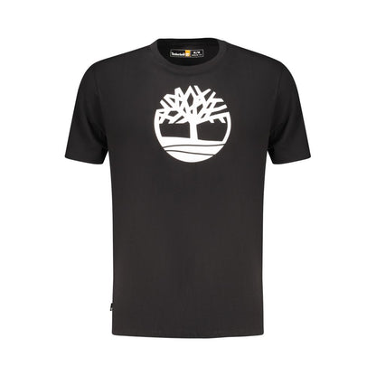 Timberland Black Cotton Mens T-Shirt