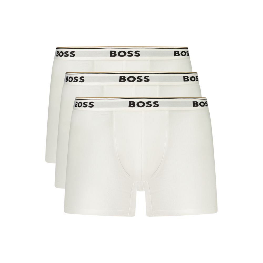 Hugo Boss White Cotton Men's Brief