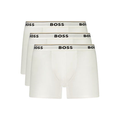 Hugo Boss White Cotton Men's Brief