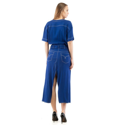 Moschino Multicolor Marabou Casual Dress