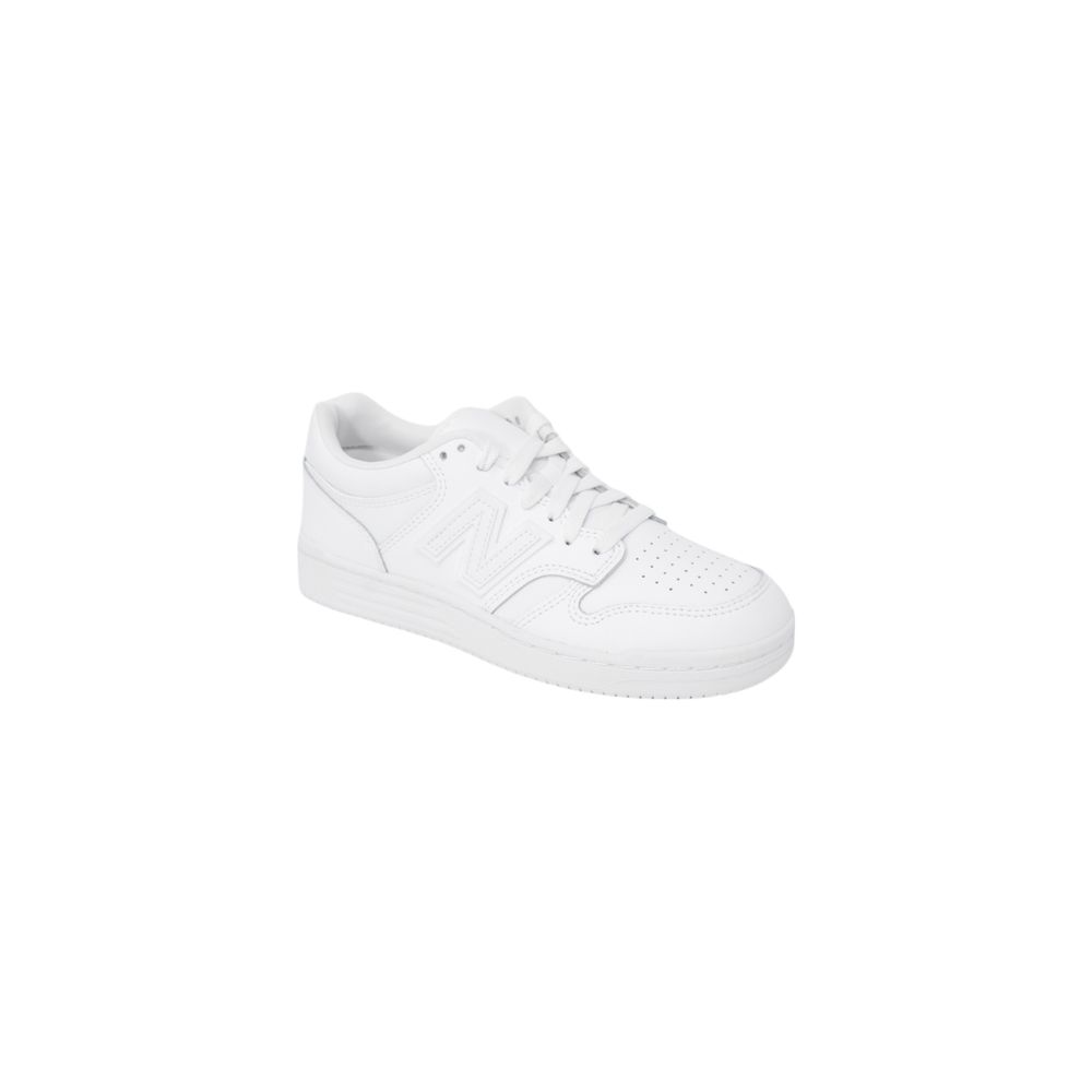 New Balance White Leather Athletic Sneakers