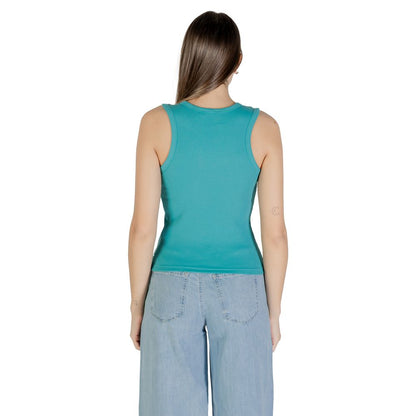 Calvin Klein Jeans Blue Cotton Top