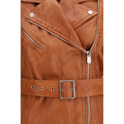 PINKO Brown Goatskin Clothing