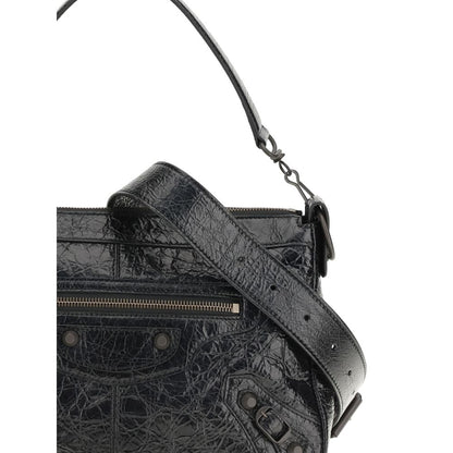 Balenciaga Black Lamb Ovis Aries Aries Shoulder Bag