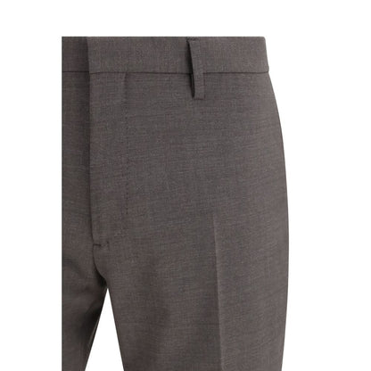 Dsquared² Gray Fleece Wool Two-Piece Suit