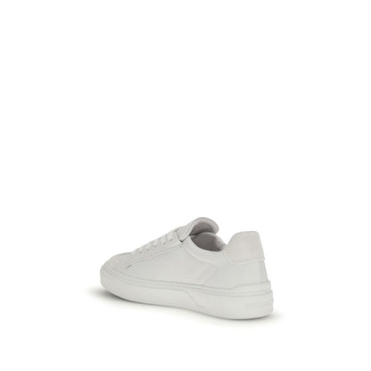 Ferragamo White Calf Leather Bos Taurus Sneakers