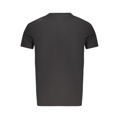 Tommy Hilfiger Black Cotton Men T-Shirt