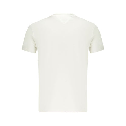 Tommy Hilfiger White Cotton Men T-Shirt