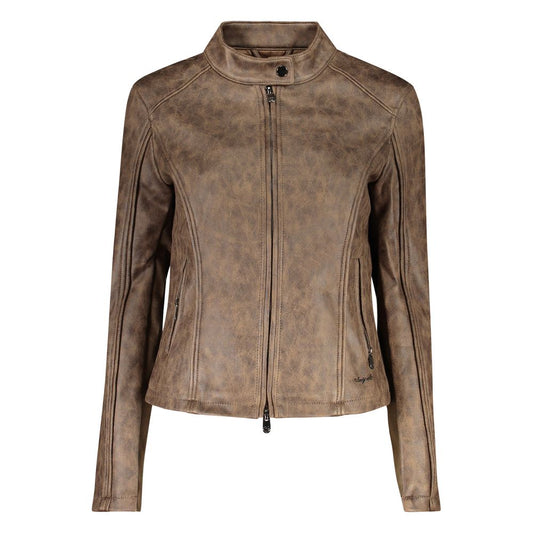 Desigual Verde Poliuretano Women Jacket