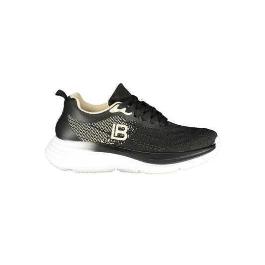 Laura Biagiotti Black Polyester Athletic Sneakers