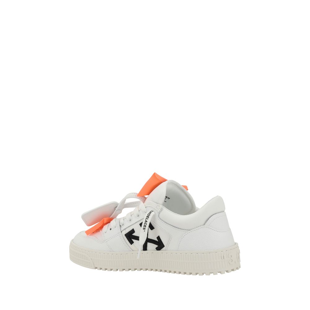 Off-White White Calf Leather Bos Taurus Low Top Sneakers