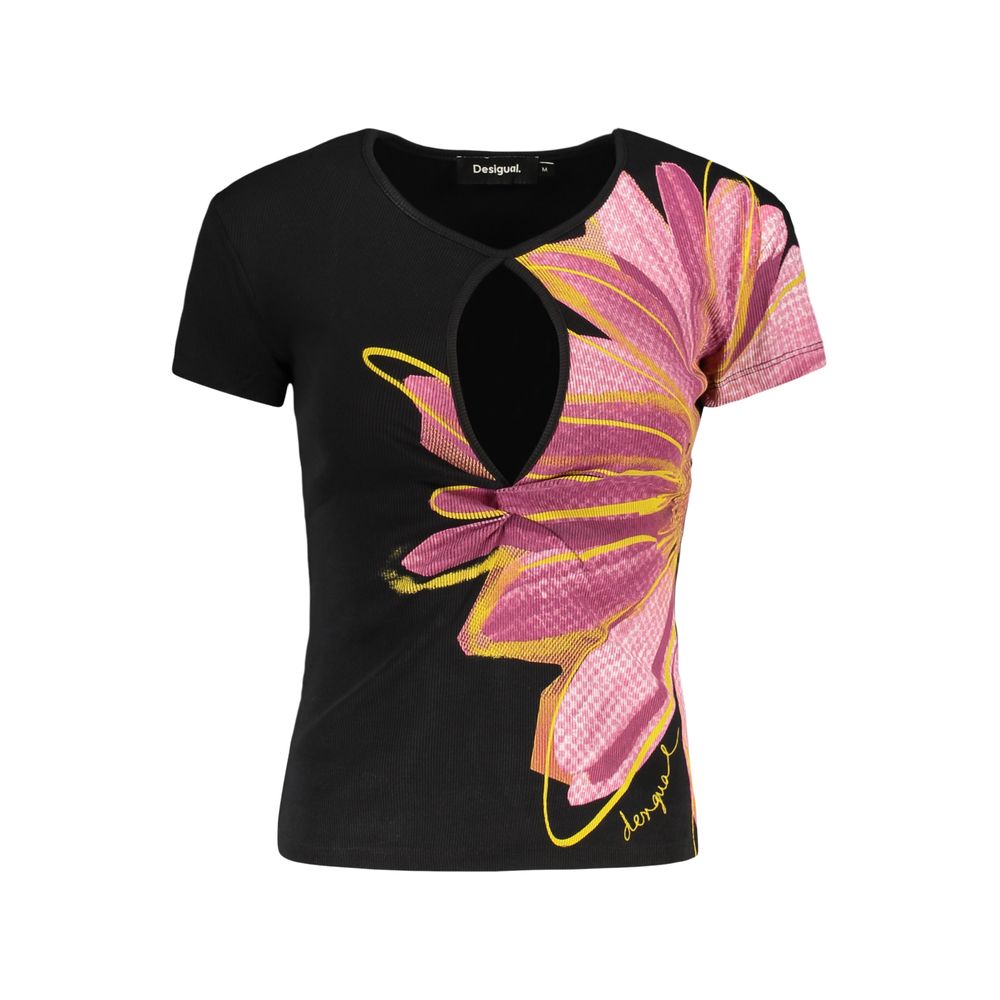 Desigual Black Cotton Women T-Shirt