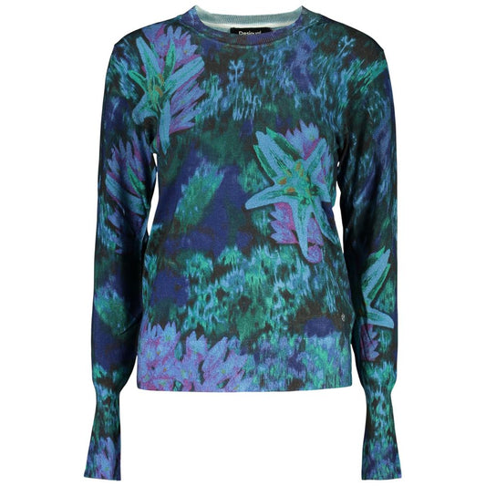 Desigual Blue Viscosa Women Sweater