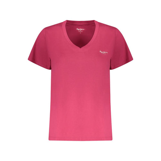 Pepe Jeans Pink Cotton T-Shirt