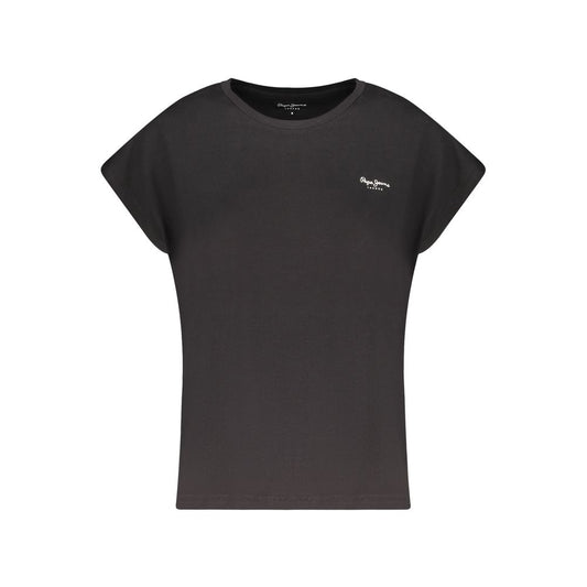 Pepe Jeans Black Cotton T-Shirt