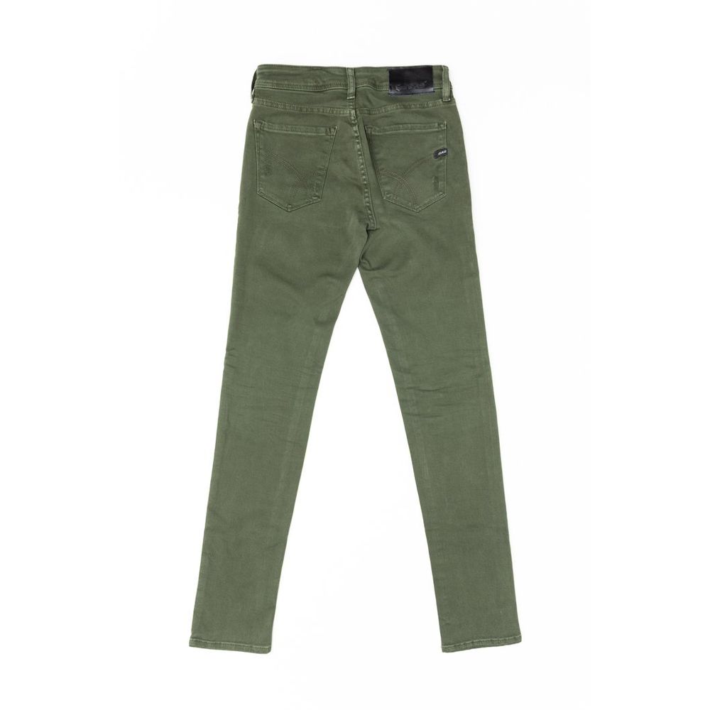 Gas Green Cotton Jeans Denim