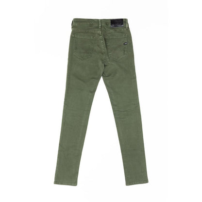 Gas Green Cotton Jeans Denim