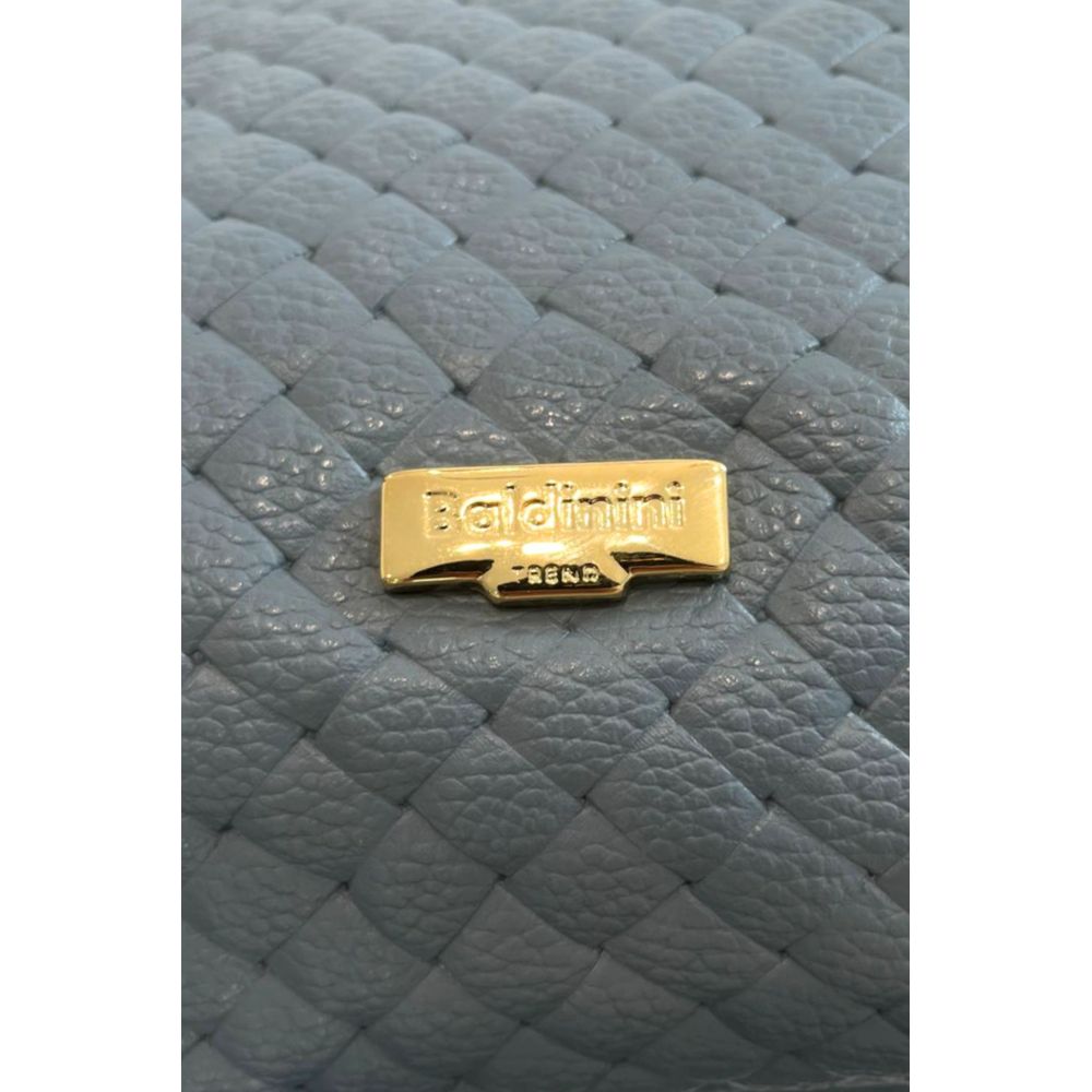 Baldinini Trend Blue Cowhide Shoulder Bag