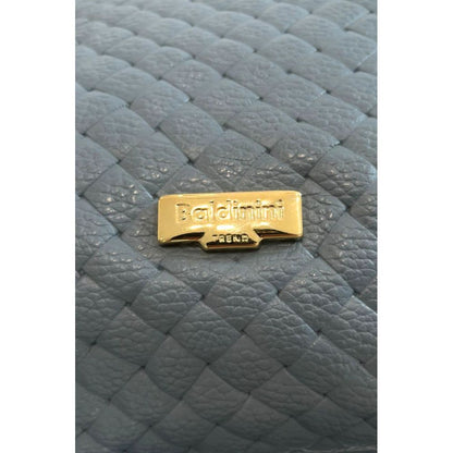 Baldinini Trend Blue Cowhide Shoulder Bag