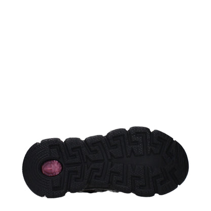 Versace Black Fabric Athletic Sneakers