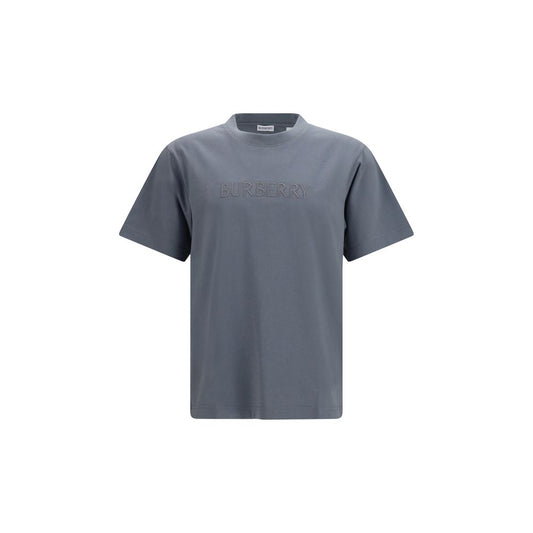 Burberry Gray Cotton T-Shirt