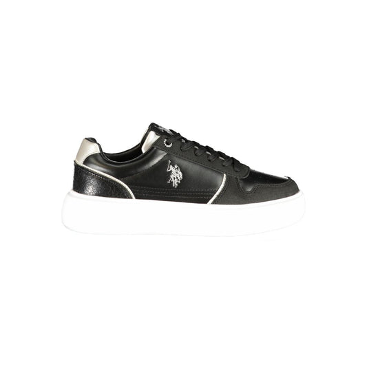U.S. POLO ASSN. Black Polyurethane Women's Sneaker
