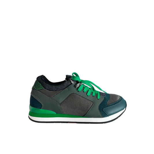 Borbonese Green Rubber Men Sneaker