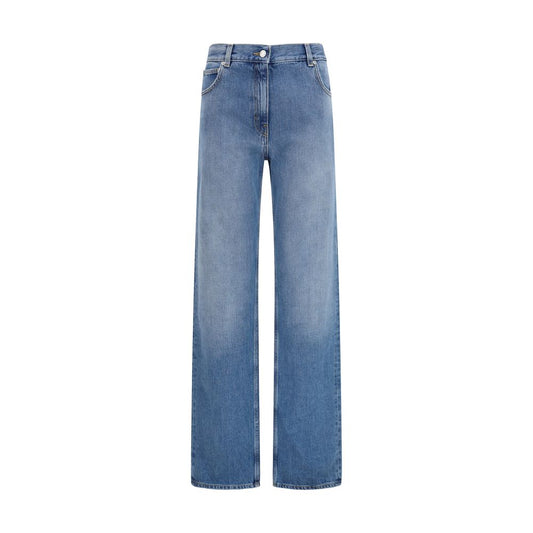 Calvin Klein Blue Cotton Straight-Leg Jeans