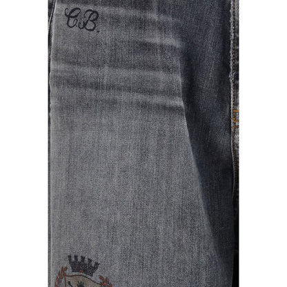 Balenciaga Gray Cotton Relaxed Fit Jeans