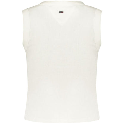 Tommy Hilfiger White Cotton Women's Tank