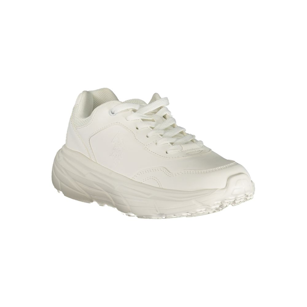 U.S. POLO ASSN. White Polyurethane Women's Sneaker