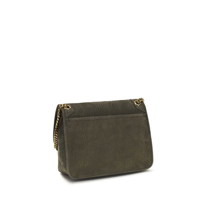 Saint Laurent Gray Lamb Ovis Aries Aries Shoulder Bag