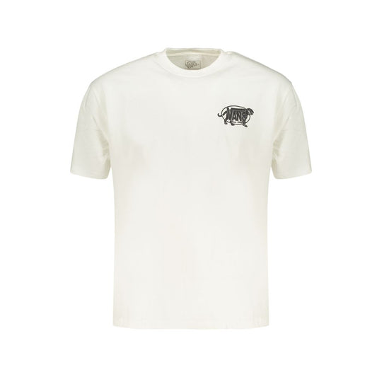 Vans White Cotton Men's T-Shirt