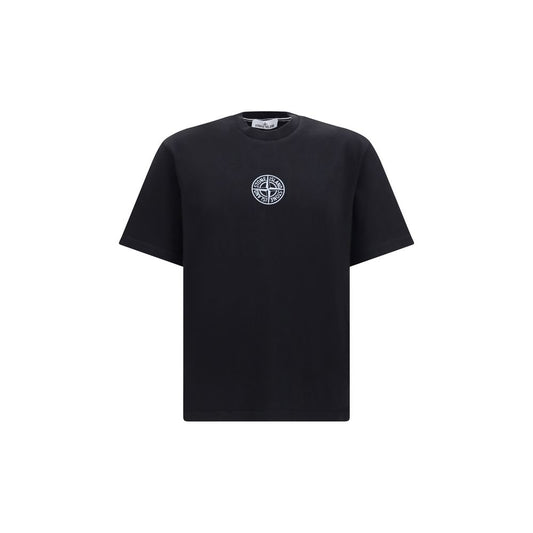 Stone Island Black Cotton T-Shirt