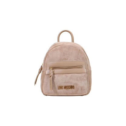 Love Moschino Beige Polyester Backpack