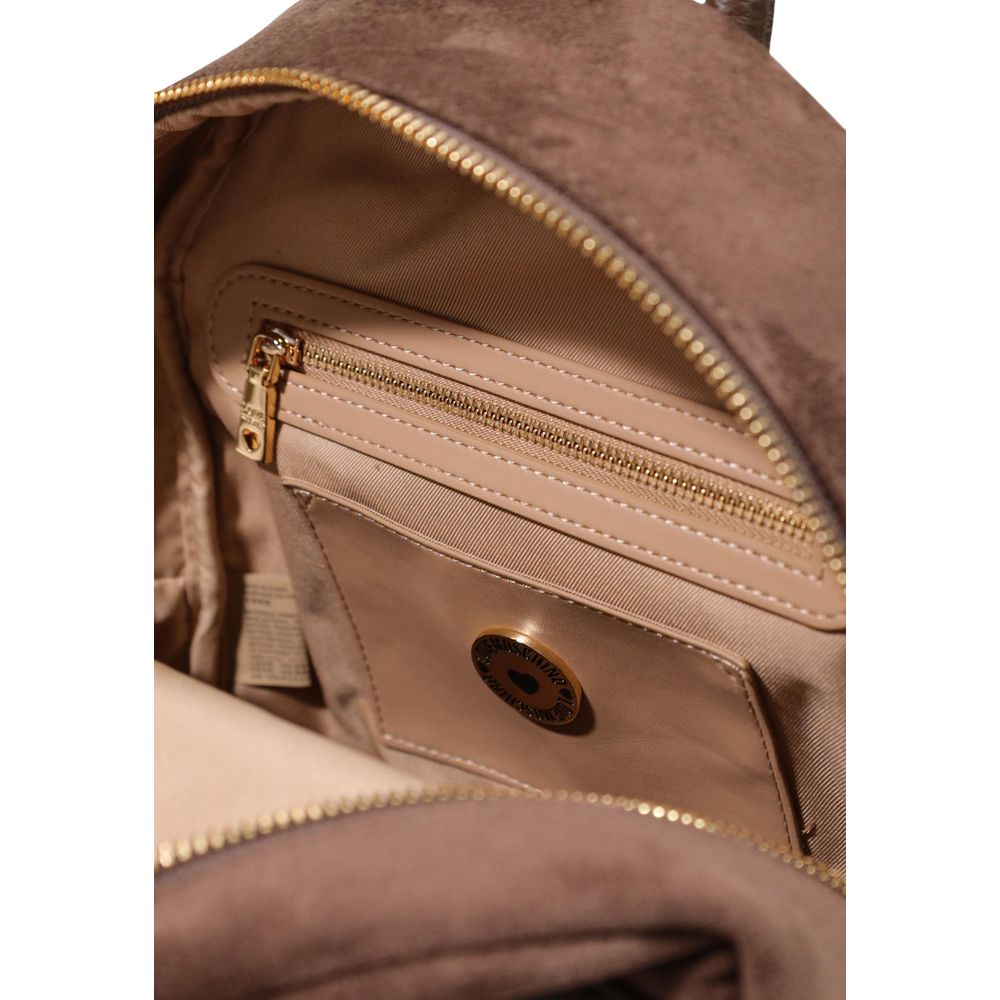 Love Moschino Brown Polyester Backpack