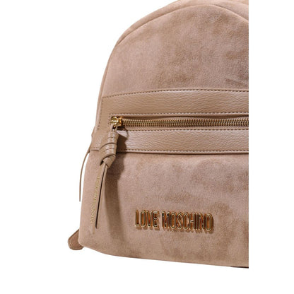 Love Moschino Beige Polyester Backpack