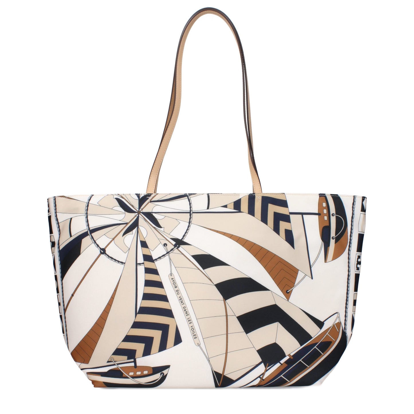 Tory Burch Beige Fabric Crossbody Bag